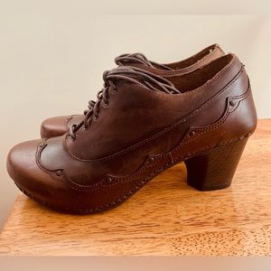 Dansko Brown Heeled Bootie